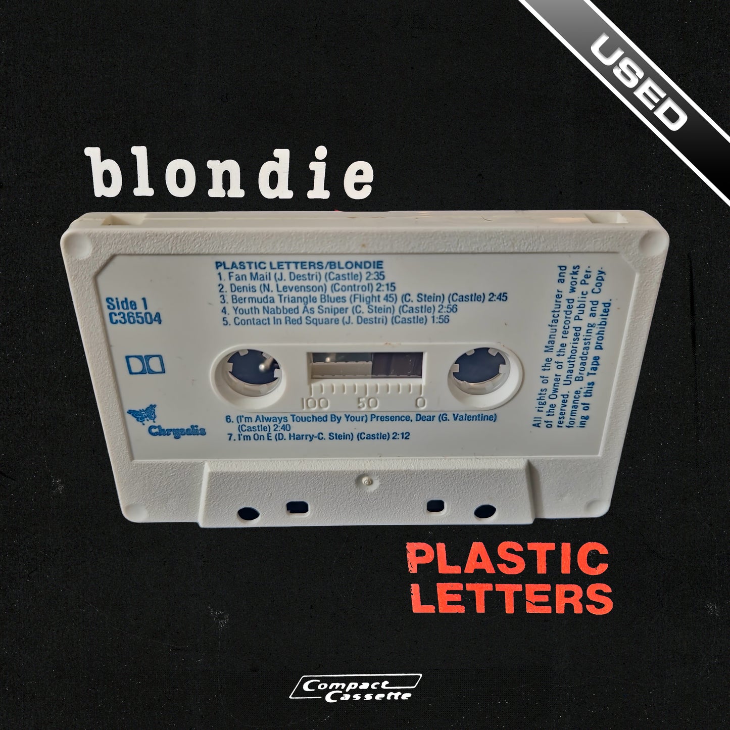 USED Blondie - Plastic Letters